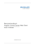 Benutzerhandbuch Avigilon Control Center Web Client