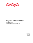 Avaya one-X™ Quick Edition