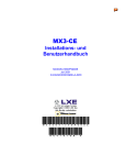 MX3-CE Installations- und Benutzerhandbuch
