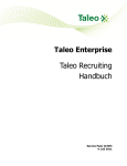 Taleo Recruiting Handbuch