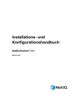 Installations- und Konfigurationshandbuch für NetIQ Sentinel 7.0.1