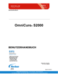 OmniCure® S2000 BENUTZERHANDBUCH