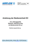 Bedieneinheit DC-p1 - Airflow Lufttechnik GmbH