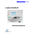 Benutzerhandbuch Lambda XLS/XLS+