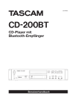 Tascam CD-200BT Handbuch