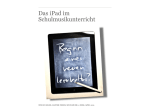 Das iPad im Schulmusikunterricht