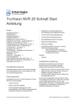 TruVision NVR 20 Schnell Start Anleitung