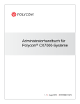 Administratorhandbuch für Polycom CX7000
