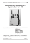 Installations- und Benutzerhandbuch Zapfsäulen Serie Vario 720