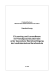 Handreichung: E-Learning und Lernsoftware im