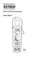 Benutzerhandbuch 400A AC/DC Strommesszange Modell MA220