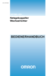BEDIENERHANDBUCH - Omron Electronics GmbH