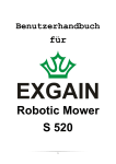 Exgain robotic mower S520