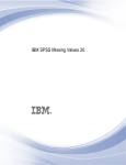 IBM SPSS Missing Values 20