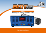 Benutzerhandbuch BMT-1 Wartung und Prüfung von eBike