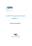 mySHN ® ManagementConsole 1.1