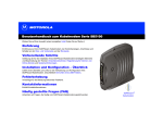 Benutzerhandbuch zum Kabelmodem Serie SB5100 Einführung