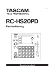 Benutzerhandbuch für Tascam RC