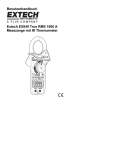 Benutzerhandbuch Extech EX840 True RMS 1000 A Messzange mit