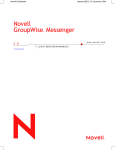 Benutzerhandbuch zum GroupWise Messenger 2.0-Client