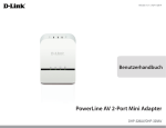 PowerLine AV 2-Port Mini Adapter - D-Link