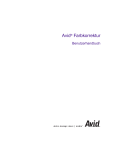 Avid Farbkorrektur Benutzerhandbuch