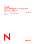 Novell Open Workgroup Suite Small Business Edition