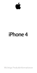 iPhone 4 Wichtige Produktinformationen