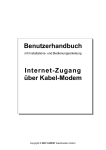 Benutzerhandbuch Internet-Zugang über Kabel-Modem