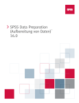 SPSS Data Preparation (Aufbereitung von Daten)™ 16.0