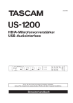 Tascam US-1200 Handbuch
