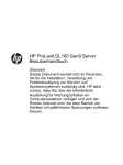 HP ProLiant DL160 Gen9 Server Benutzerhandbuch