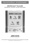 Benutzerhandbuch - Komplettausgabe ARCHOS Gmini™ Serie 200