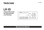 Tascam LR-10 Bedienungsanleitung Deutsch