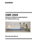 Benutzerhandbuch OMR 200S Deutsch Date: 11/2006