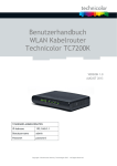 Benutzerhandbuch WLAN Kabelrouter Technicolor TC7200K