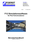 Benutzerhandbuch für Pkw Simulatoren