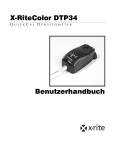 X-RiteColor DTP34 Benutzerhandbuch