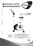 Benutzerhandbuch Ride 250 - GetFit attrezzi home fitness e cardio