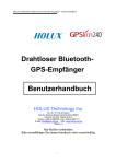 Drahtloser Bluetooth- GPS-Empfänger Benutzerhandbuch