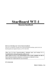 StarBoard WT-1 Benutzerhandbuch