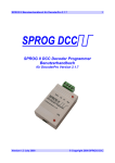 SPROG II DCC Decoder Programmer Benutzerhandbuch