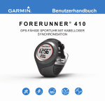 FORERUNNER ® 4 1 0 Benutzerhandbuch