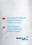 Benutzerhandbuch KÜHLVITRINEN User manual COLD