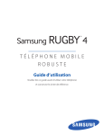 Samsung Rugby 4 Manuel de l'utilisateur