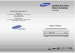 Samsung HTDL200PTH/XAC Manuel de l'utilisateur