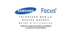 Samsung Focus pour

Windows Phone 7 (SGH-i917RWC) Manuel de l'utilisateur