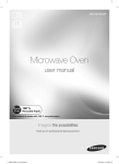 Samsung ME7000H OTR MWO with Simple Clean Filter, 1.8 cu.ft. User Manual