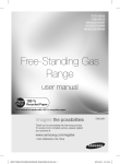 Samsung FX710BGS 5.8 cu.ft Gas Range Stainless Steel
 User Manual