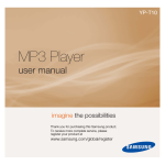 Samsung Black 2.0" 4GB MP3 Player YP-T10JAB User Manual